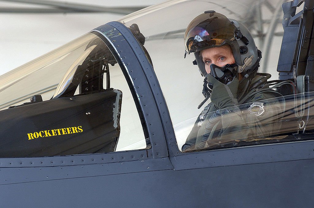 130906-F-JH807-062_Col._Jeannie_Leavitt,_prepares_for_her_first_flight_as_part_of_exercise_RAZOR_TALON