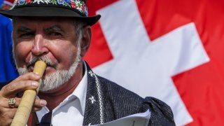 Alphorn Players Gather For Nendaz Festival