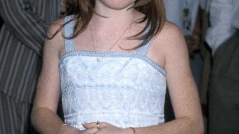 Линдзи Лоън на премиерата на "The Parent Trap" през 1998 г.