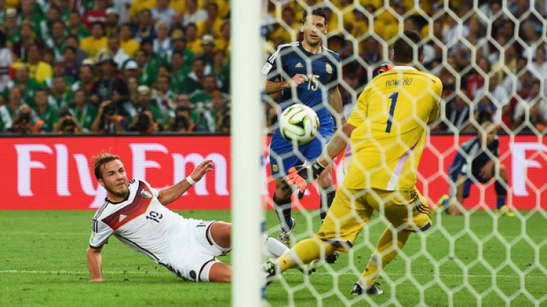 Гьотце вкара победния гол за Германия на финала на световното срещу Аржентина