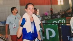 Петрова победи на финала с 2:0 съдийски гласа действащата европейска шампионка от Букурещ 2014 Марция Давиде.