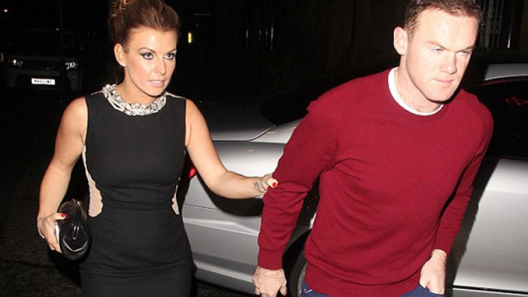 Уейн Рууни и Колийн не изглеждаха много свежи, тъй като им се наложи да купонясват във втора поредна вечер.