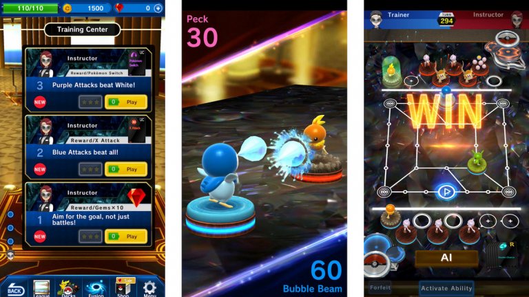 Pokemon Duel (The Pokеmon Company/iOS, Android)
Бъдете откровени - знаете ли, че от няколко седмици вече има нова Pokemon игра на пазара? За разлика от предизвикалата истерия Pokemon Go, новата Pokemon Duel дебютира с по-малко шум, но това не означава, че не си заслужава.
Този път имаме стратегическа настолна игра, в която геймърите отново събират джобни чудовища, преди да се изправят в познатите битки с други играчи. Pokemon Duel предлага както официални мултиплейър битки, които ви носят точки в глобалното класиране, така и неофициални, за да се забавлявате с играта без излишно напрежение. Стратегическото мислене обаче е задължително, защото добре трябва да прецените как ще разположите и придвижите героите си. Всяка игра започва с шест избрани от вас чудовища, а победител е този, който пръв придвижи едно от тях до опонента си. Играта е безплатна, като единственото условие е да имате устройство с Android 5.0/iOS 7.0 или по-висока.