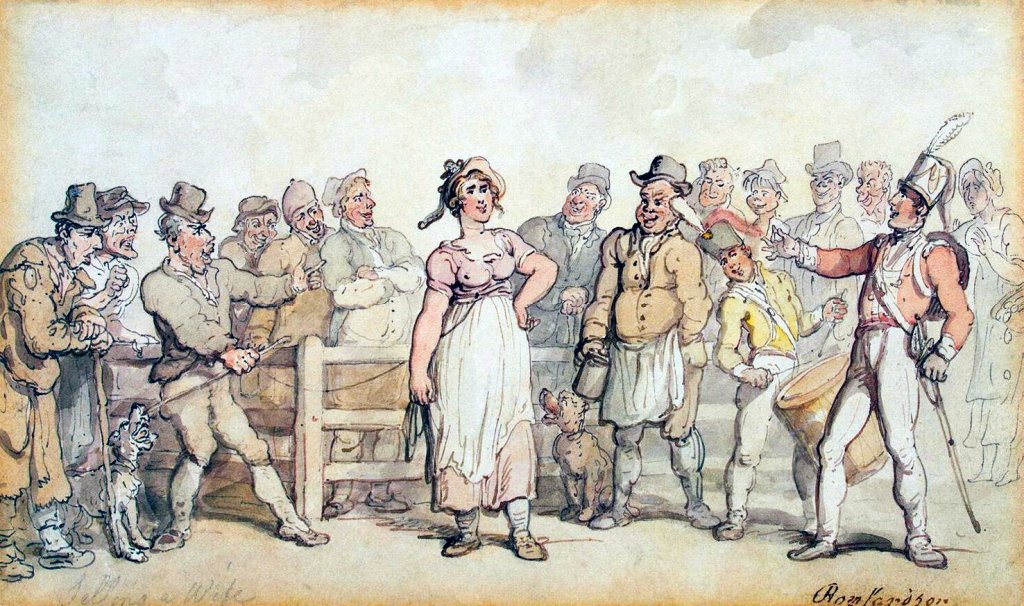 Rowlandson,_Thomas_-_Selling_a_Wife_-_1812-14