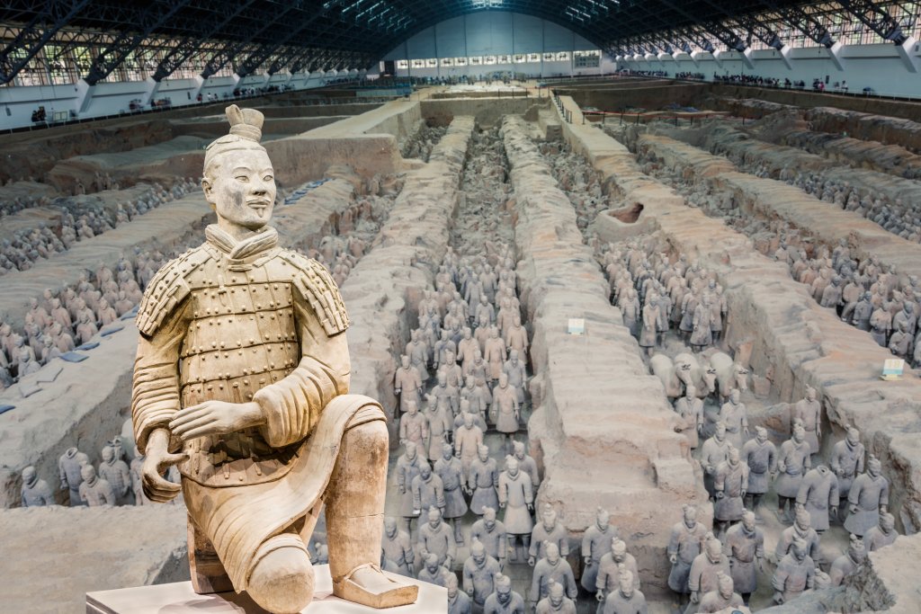 qin shihuang terracotta warriors,Statue,terracotta Soldiers,Xi'an,China - East Asia