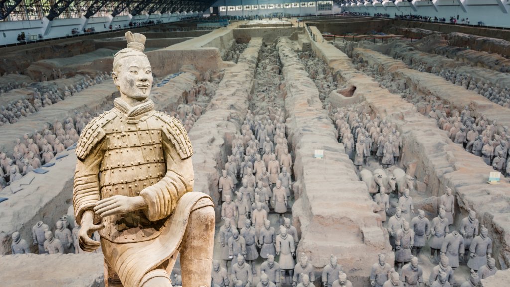 qin shihuang terracotta warriors,Statue,terracotta Soldiers,Xi'an,China - East Asia