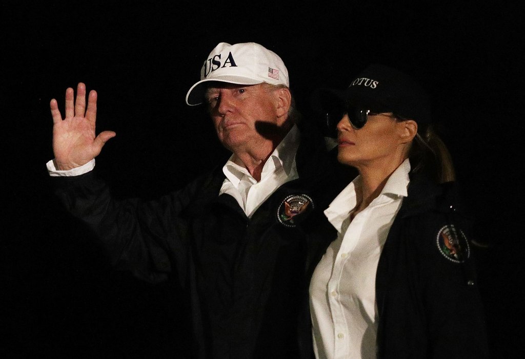 President Trump Arrives Back At The White House From Texas
