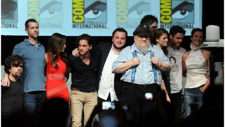 На Comic Con панела през 2013-а в Сан Диего с екипа на сериала Game Of Thrones