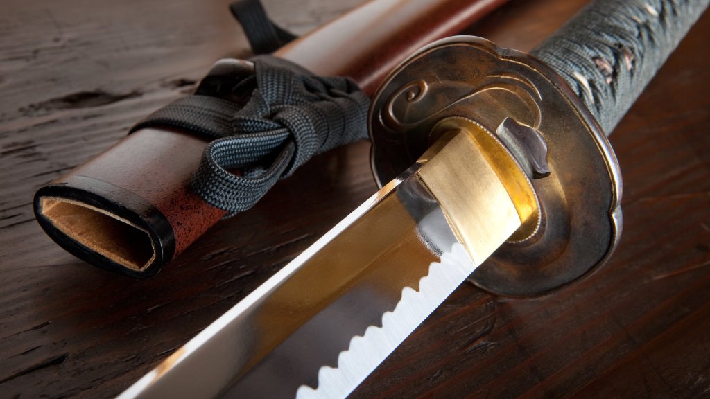 Japanese sword and sheath