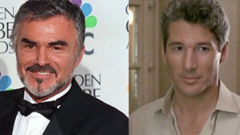 Бърт Рейнолдс в "Хубава жена" Рейнълдс е предложен за ролята на Едуард Люис. В последния момент обаче, той отказва. През 2012 година, актьорът признава, че е съжалил, че не е приел ролята, когато е видял любовните сцени между Ричърд Гиър и Джулия Робъртс. За информация: Ричърд Гиър далеч не е бил единствения претендент за ролята. Той я спечелва в конкуренция със звезди като Ал Пачино и Кристофър Рийв