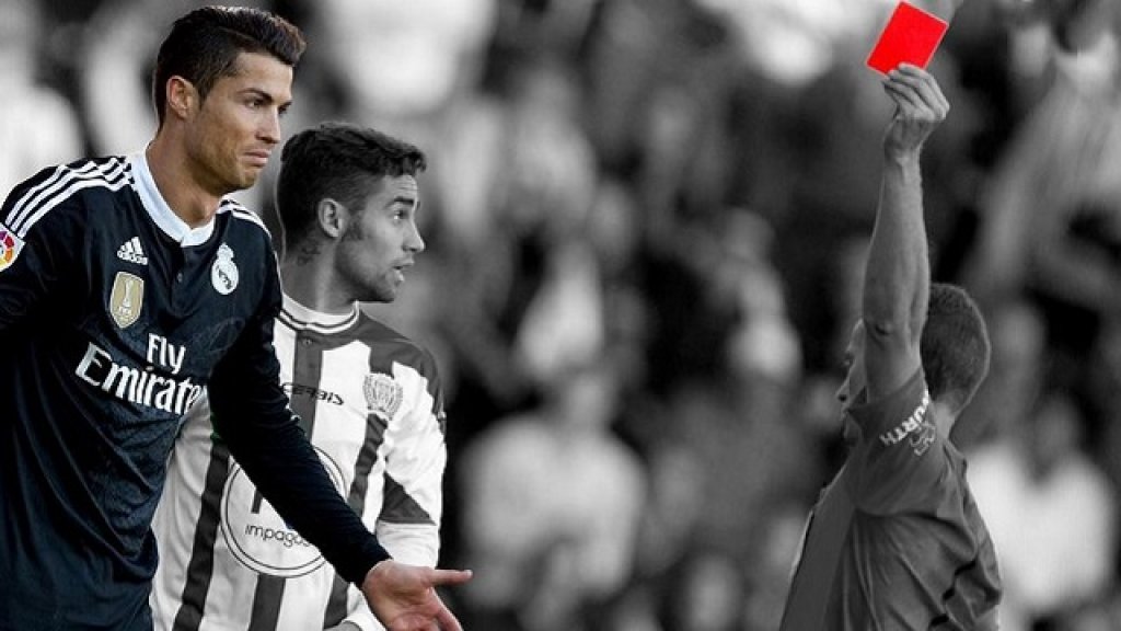 Ronaldo-red card