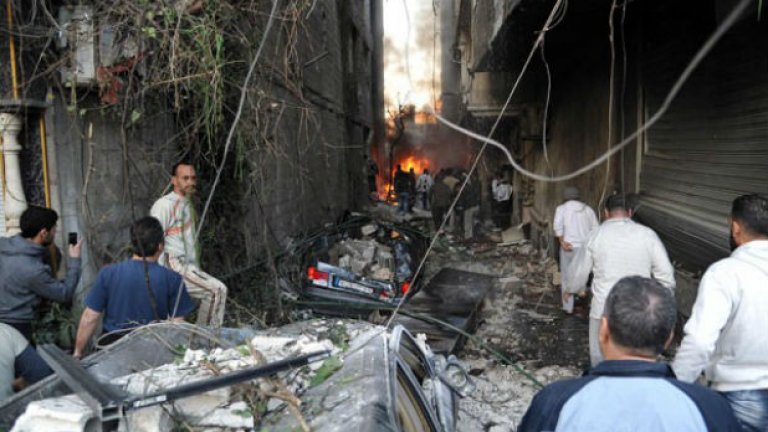 Ислямска държава пое отговорност за троен атентат в Дамаск, при който загинаха 59 души
