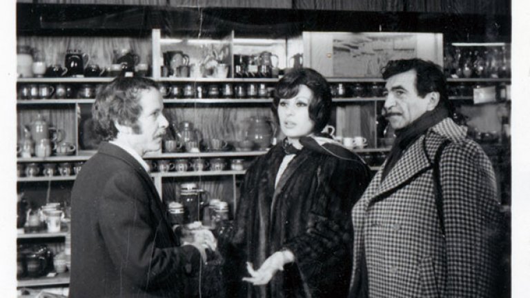 Йорданка Христова и Георги Парцалев в магазин "Средец" в София. 1975 г. Източник: ФотоАрхив.bg