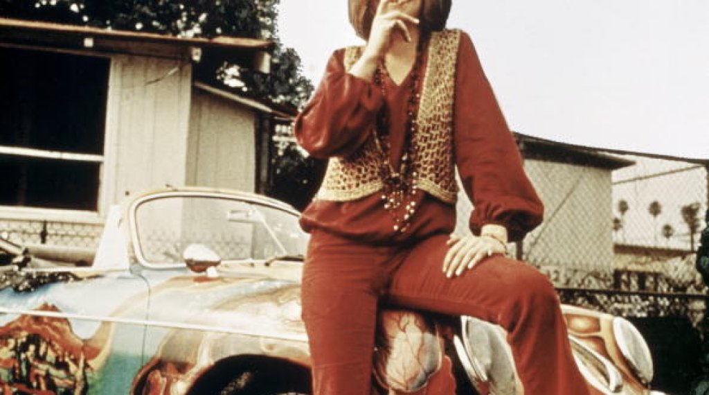 Janis Joplin With Her Porsche