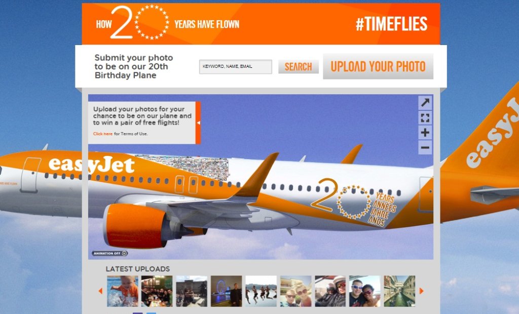 The easyJet 20th Birthday Plane