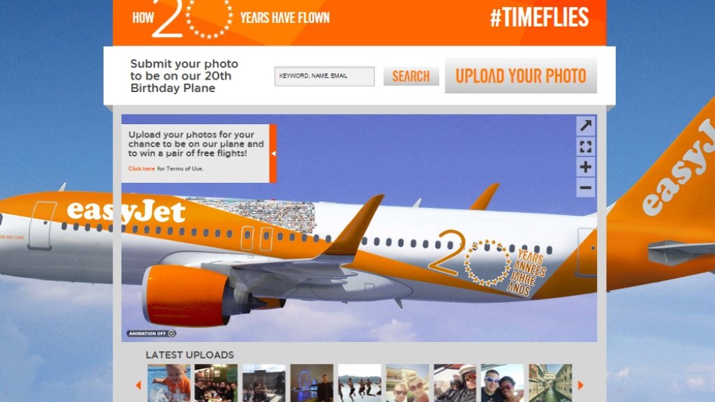 The easyJet 20th Birthday Plane