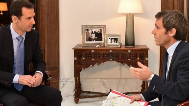 С Башар ал-Асад в Сирия през 2015