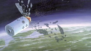 An_artist’s_illustration_of_the_Soviet-era_Istrebitel_Sputnikov_ASAT_system_at_work,_1986