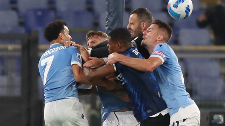 Скандал донесе обрата на Лацио в дербито срещу шампиона