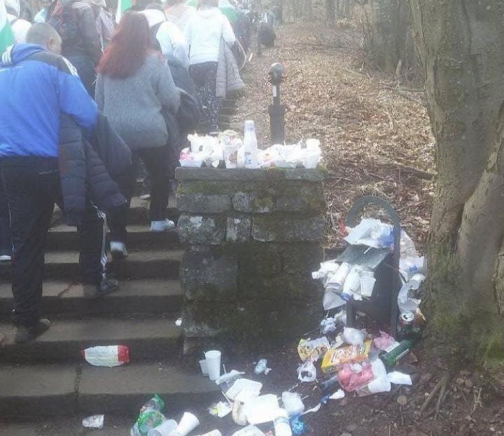 кофа за боклук, шипка, 3 март