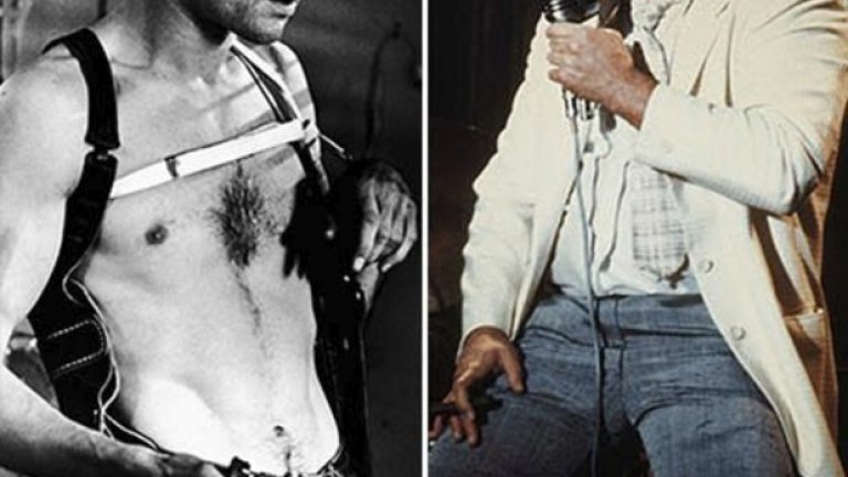 Леко пънкарският вид на Робърт де Ниро в "Шофьор на такси" от 1976 година отвлича вниманието от реалните му килограми по онова време - 66. Вдясно - неговата метаморфоза в "Разяреният бик" през 1980-та, когато тежи 96 кг. Наградата? "Оскар" и "Златен глобус" за най-добър актьор в "Разяреният бик"