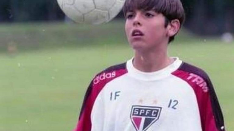 Младият Кака като юноша на Сао Пауло.