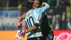 Аржентина победи Колумбия след изпълнение на дузпи и чака победителя от Бразилия - Парагвай