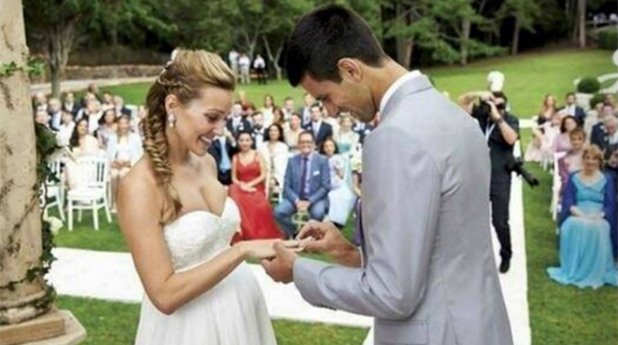 Сватбата на Новак Джокович и Йелена Ристич бе едно от събитията на годината.