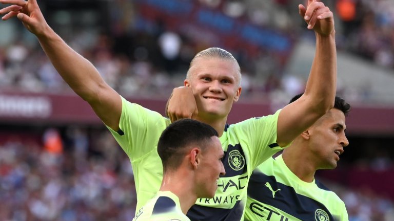 Хааланд нахлу с гръм и трясък във Висшата лига (видео)