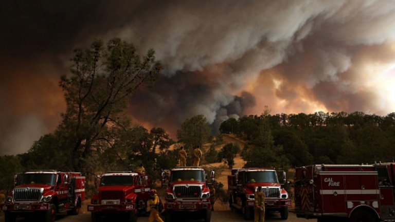 Хиляди огнеборци продължават да се борят с над 20 големи горски пожари