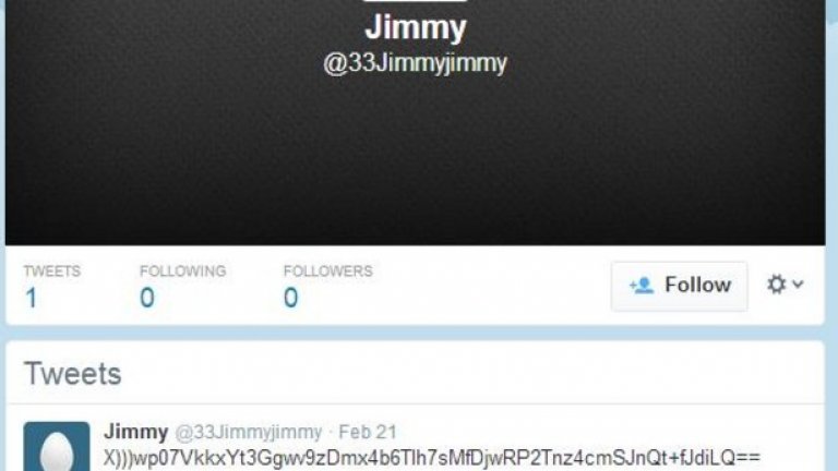 Един от twitter профилите, засечен да се използва от групата