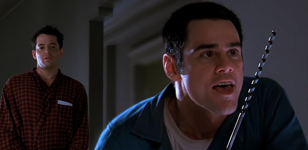 "Кабелджията (1996 г.)
В края на черната комедия смахнатият герой на Джим Кери прави монолог, в който буквално предвижда много от нещата, които днес вече считаме за даденост.
"Скоро всеки американски дом ще интегрира в едно телевизия, телефон и компютър. Ще можете да посетите Лувъра на един канал или да гледате женска борба на друг. Ще пазарувате от вкъщи и ще играете Mortal Kombat", казва той.
Като същински пророк вижда развитието на днешните смарт телевизори, стрийминг платформи, пазаруване и гейминг онлайн.