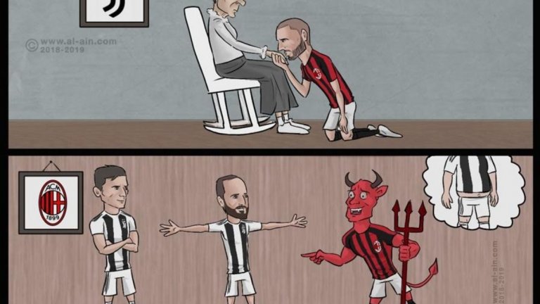 Бонучи отново целува ръката на "старата госпожа", Милан не може да разпознае Игуаин