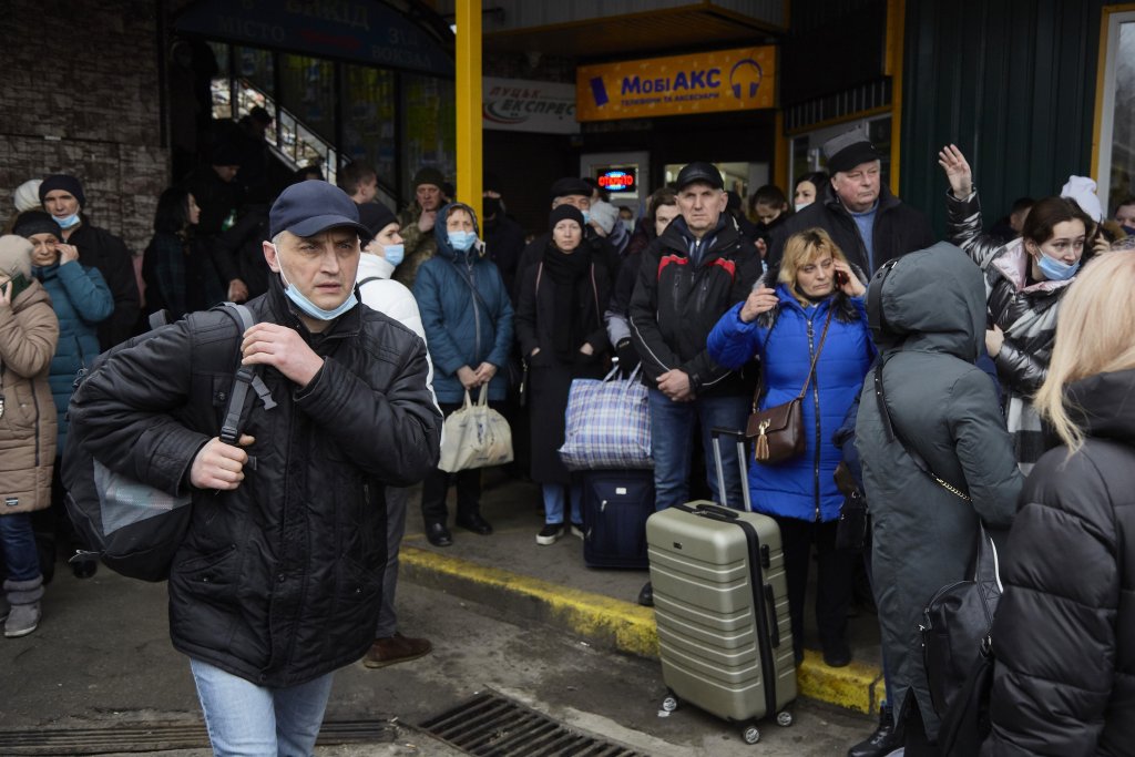 Напрежението в украинската столица е високо след започналата руска офанзива в страната