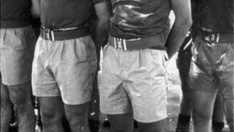 Паоло Малдини и Роберто Манчини в казармата през 1988 г.