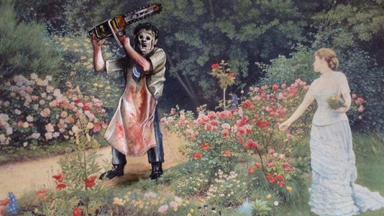 Спайдърмен нахлува в класически картини