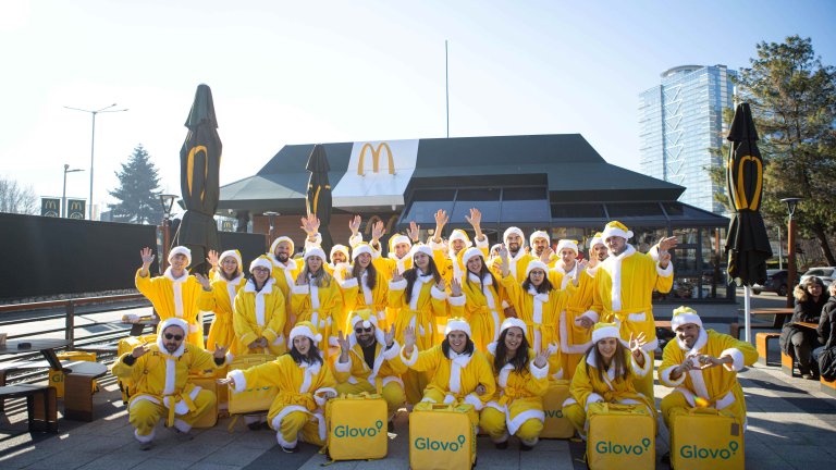 McDonald's и Hippoland се включиха в традиционната празнична инициатива на Glovo