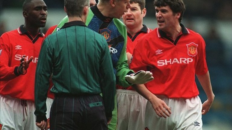 С Шмайхел бяха лидерите на Юнайтед през 90-те, но се оказа, че са имали някои спорове извън терена. Не че ги помнят...