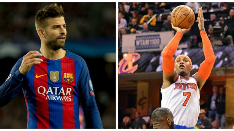 5. Жерар Пике/Кармело Антъни: Тук не говорим нито за личностни качества, нито за спортни, а ги даваме като пример, че няма по-хубаво от дома. И двамата разцъфтяха там, където са им корените.