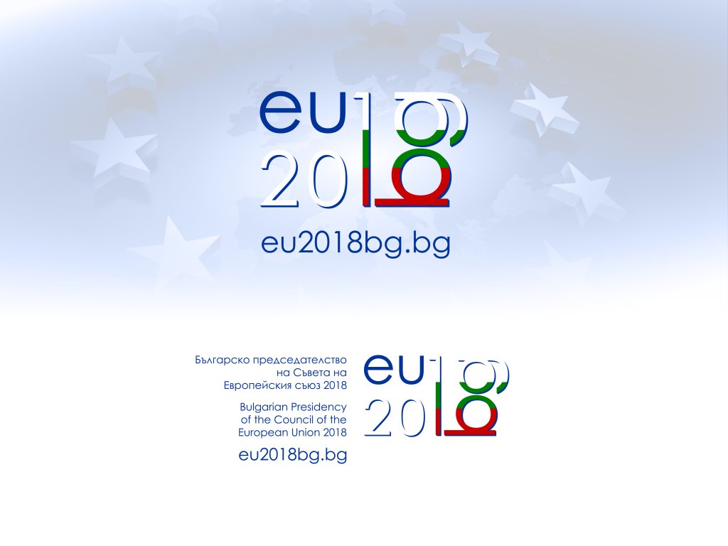 Предложението на Теодора Еленкова също включва елементи от българския флаг. България е представена чрез латинските букви bg, които образуват цифрата 8.