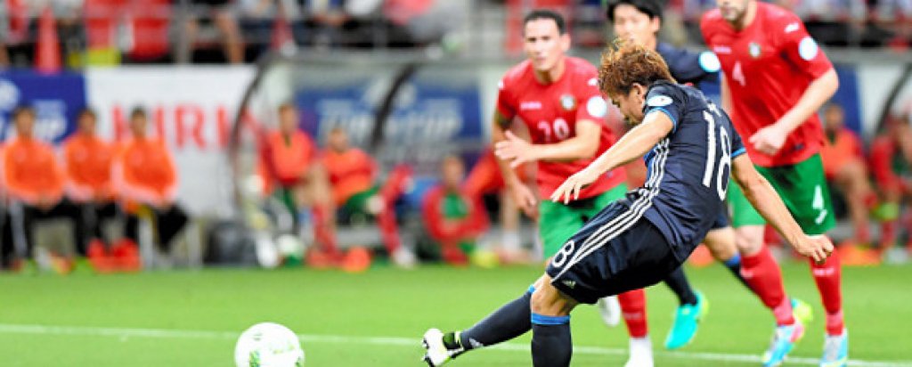 Младият нападател отбеляза дебютния си гол за Япония на при разгрома срещу България със 7:2 на „Кирин Къп”