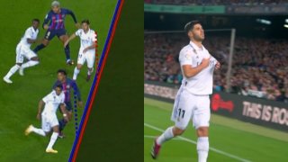 Моментът, в който Реал сдаде титлата: Имаше ли засада при гола на Асенсио? (видео)