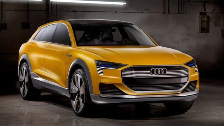 Audi h-tron - хибрид, задвижван от водород. Освен това концептът се използва и представяне на новите идеи на марката за развитието на интериора