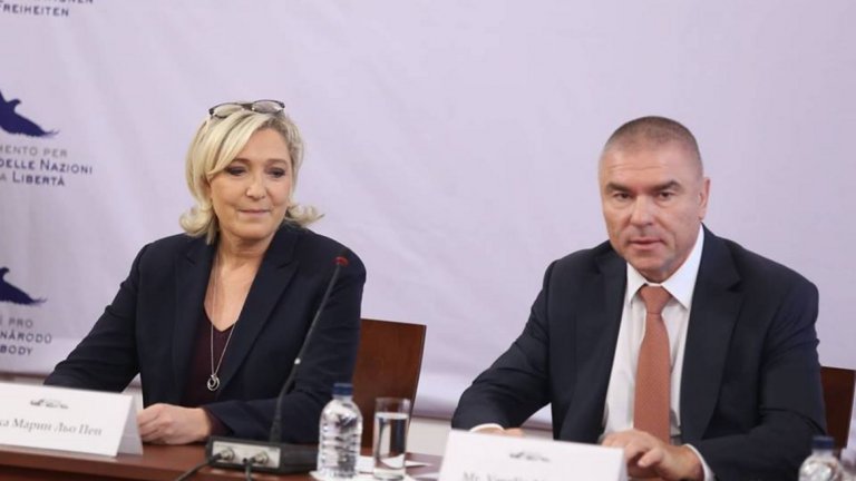 Тя е в България по покана на лидера на "Воля"