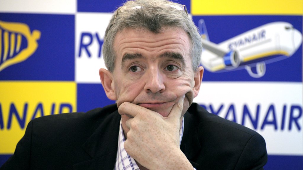 Irish budget airline Ryanair CEO Michael