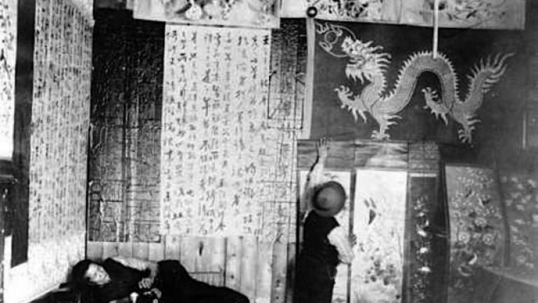 Опиумна квартира в Денвър, Колорадо в края на 19 век.