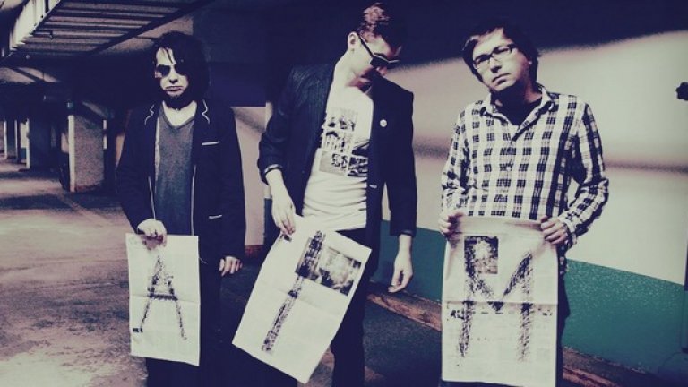 Иво Чалъков, Борис Чеширков и Петър Съмналиев (отляво надясно) сформират APE|MEN през 2013 г.