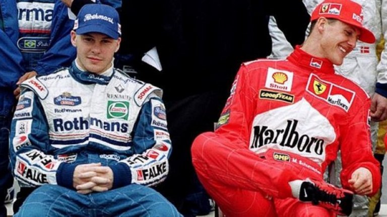 Михаел Шумахер срещу Жак Вилньов
През 1997 Шумахер и Вилньов се бореха цял сезон за титлата, която трябваше да се реши в последното състезание на „Херес”. Жак догони Михаел 22 обиколки преди финала и при опита си да го изпревари, Михаел го удари, затваряйки завоя, в който Вилньов атакува от вътрешната страна. Шумахер спря в зоната за сигурност, Вилньов стигна до финала трети и спечели титлата, а по-късно ФИА дисквалифицира Шумахер за целия сезон и му отне второто място. И тъй като Шуми беше пробвал такъв удар по-рано – през 1994, след „Херес” никой не му повярва, че ударът е станал случайно.