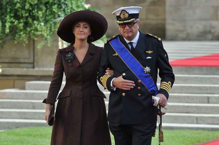 Принц Лоран и съпругата му принцеса Клер.