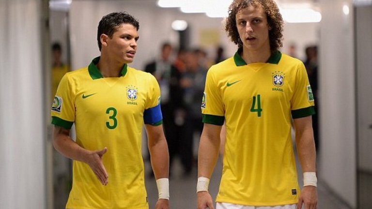 Давид Луис и Тиаго Силва
Съотборници в националния отбор на Бразилия и ПСЖ.
